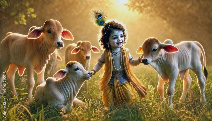Krishna Cow Love